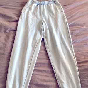 Light blue sweatpants from Pacsun (worn 2 times)